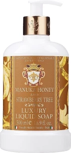 Saponificio Artigianale Fiorentino Рідке мило "Мед манука та суничне дерево" Manuka Honey & Strawberry Tree Liquid Soap