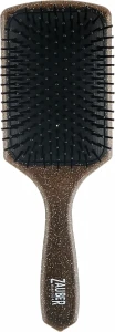 Zauber Расческа-щетка для волос квадратная, 06-015, черная с блестками