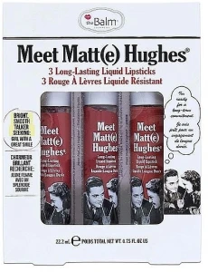 TheBalm The Balm Meet Matte Hughes Mini Kit (lipstick/3x7.4ml) Мінінабір матових помад для губ