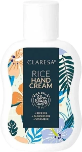 Claresa Крем для рук, на основе рисового масла Rice Hand Cream