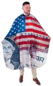 Eurostil Пеньюар перукаря, 07521 Ragnar Dolar American Flag