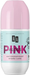 AA Дезодорант-антиперспірант Aloes Pink Hydro Care Roll-On Antyperspirant