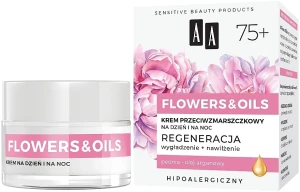 AA Дневной и ночной крем от морщин 75+ Flowers & Oils Night And Day Anti-Wrinkle Cream