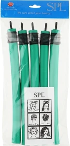 SPL Гибкие бигуди 11819-1, 250/20 мм , зеленые, 5 шт.