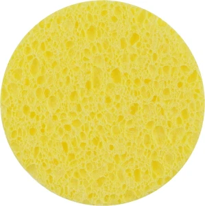 Dark Blue Cosmetics Спонж для умывания "Круг", желтый, 7 см №978