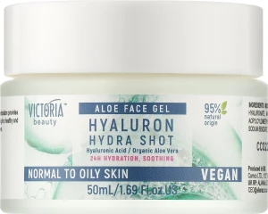 Victoria Beauty Крем-гель для нормальної та жирної шкіри обличчя Hyaluron Hydra Shot