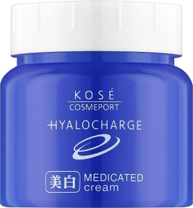 KOSE Увлажняющий крем с гиалуроновой кислотой и витамином С для лица Cosmeport Hyalocharge Medicated Cream