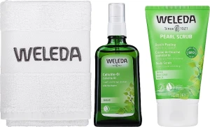 Weleda Набор Happy Skin (b/peel/150ml + b/oil/100ml + towel)