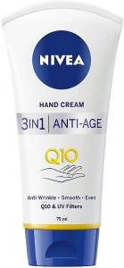 Nivea Крем для рук 3в1 "Антивозрастной" Q10 Hand Cream