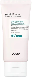 Зволожувальний сонцезахисний крем - CosRX Aloe 54.2 Aqua Tone-Up Sunscreen SPF50+/PA++++, 50 мл
