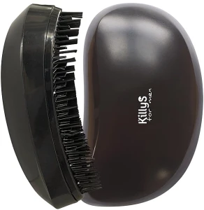 KillyS Расческа-щетка мужская 500990, черная For Men Hair Brush
