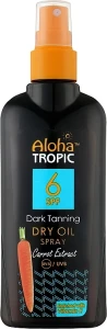 Madis Олія для засмаги SPF6 Aloha Tropic Dark Tanning Dry Oil SPF6