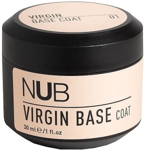 NUB Основа каучуковая камуфляжная нового поколения под гель-лак, 30 мл Virgin Base Coat