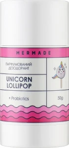 Mermade Парфюмированный дезодорант с пробиотиком Unicorn Lolipop