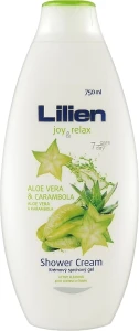 Lilien Крем-гель для душа "Карамбола и алоэ вера" Carambola & Aloe Vera Shower Cream