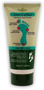 Madis Інтенсивний крем для ніг від мозолів і натоптнів HerbOlive Anti Callus Intensive Foot Cream