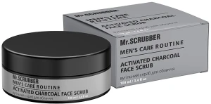 Mr.Scrubber Вугільний скраб для обличчя Men`s Care Routine Activated Charcoal Face Scrub