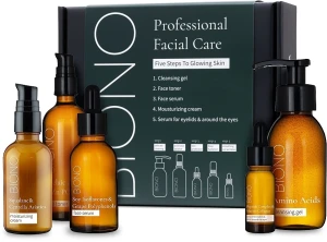 Biono Набір "Професійний щоденний догляд для обличчя. 5 кроків до сяючої шкіри"