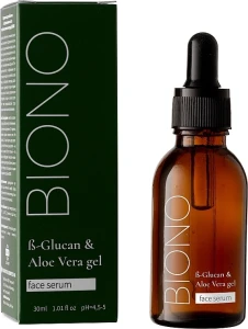 Biono Інтенсивна зволожувальна сироватка з бета-глюканом і гелем алое вера b-Glucan and Aloe Vera Gel Face Serum