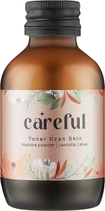 Careful Cosmetics Тонер для лица с пудрой матчи и экстрактом центеллы Toner Dzen Skin