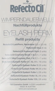 RefectoCil Ролики для завивки (S/XL) Eyelash Perm