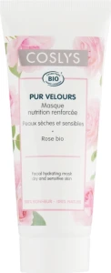 Coslys Маска для лица увлажняющая с экстрактом розы для сухой и чувствительной кожи Facial Care Hydrating Mask with Organic Rose Floral Water