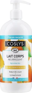 Coslys Молочко для тіла з органічними цитрусовими фруктами Body Care Body Cream Milk