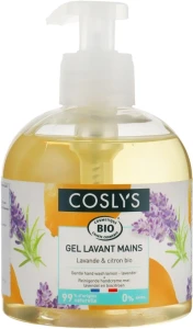 Coslys Ніжний крем для миття рук з органічною лавандою і лимоном Hand & Nail Care Hand Wash Cream Lemon & Lavender