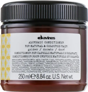 Davines Кондиціонер для натурального і фарбованого волосся (золотий) Alchemic Conditioner