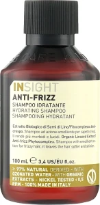 Insight Шампунь зволожуючий для волосся Anti-Frizz Hair Shampoo Hydrating