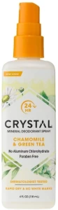 Crystal Дезодорант-спрей с ароматом ромашки и зеленого чая Essence Deodorant Spray