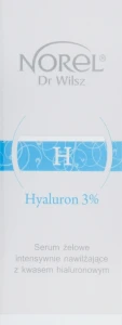 Norel Зволожуюча гелева сиворотка з 3 % гіалуроновою кислотою Hyaluron 3% Intensive Moisturizing Gel Serum