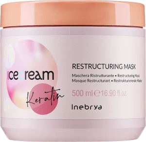 Inebrya Восстанавливающая маска с кератином Ice Cream Keratin Restructuring Mask