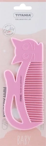 Titania Гребешок для волос детский "Kids", розовый