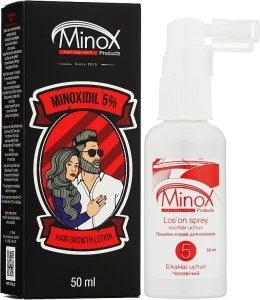 MinoX Лосьйон-спрей проти випадіння волосся 5% Lotion-Spray For Hair Growth