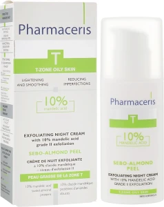 Pharmaceris Ночной крем-пилинг с 10% миндальной кислотой T Sebo-Almond-Peel Exfoliting Night Cream