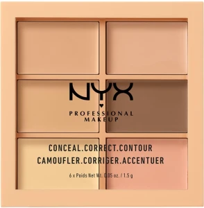 NYX Professional Makeup Palette Conceal Correct Contour Палитра корректирующих средств для лица
