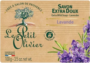 Le Petit Olivier Мыло экстранежное, с экстрактом лаванды Extra mild soap-Lavender