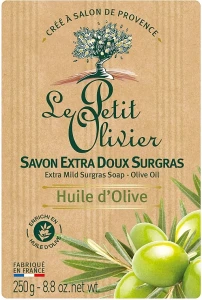 Le Petit Olivier Мыло экстранежное, с экстрактом масла оливок Extra mild soap-Olive oil