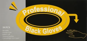 Comair Перчатки из латекса "Professional Black", большие