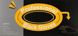 Comair Перчатки из латекса "Professional Black", маленькие