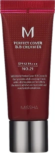 ВВ крем - Missha M Perfect Cover BB Cream EX SPF42/PA+++, 27 - Honey Beige, 20 мл