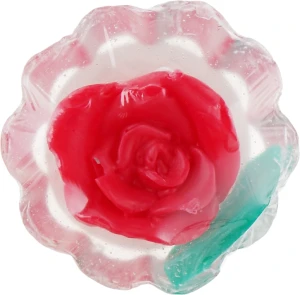 Bulgarian Rose Натуральное глицериновое мыло "Rose Fantasy" корзинка, красная роза Soap