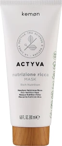 Kemon Інтенсивно зволожуюча маска Actyva Nutrizione Ricca Mask