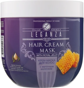 Leganza Крем-маска для волос с маточным молочком Cream Hair Mask With Royal Jelly (без дозатора)