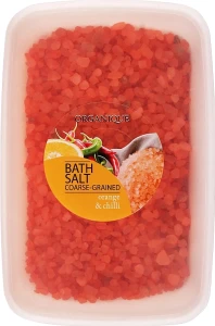 Organique Соль для ванны, большие гранулы "Апельсин и чили" Bath Salt Orange & Chili