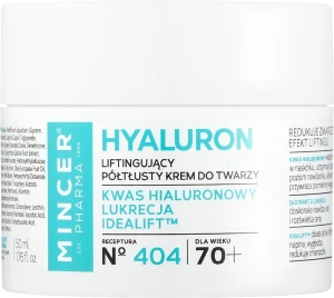 Mincer Pharma Крем-лифтинг против морщин с гиалуроновой кислотой 70+ Hyaluron Acid Face Cream