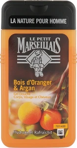 Le Petit Marseillais Гель-шампунь для чоловіків «Апельсинове дерево та аргана»