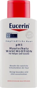 Eucerin Очищаючий лосьйон для відновлення та захисту чутливої шкіри тіла Sensitive Skin pH5 Skin-Protection WashLotion
