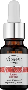 Norel Сыворотка восстанавливающая с ретинолом и витамином С Renew Extrem Retinol&Vitamin C Rejuvenating Serum
